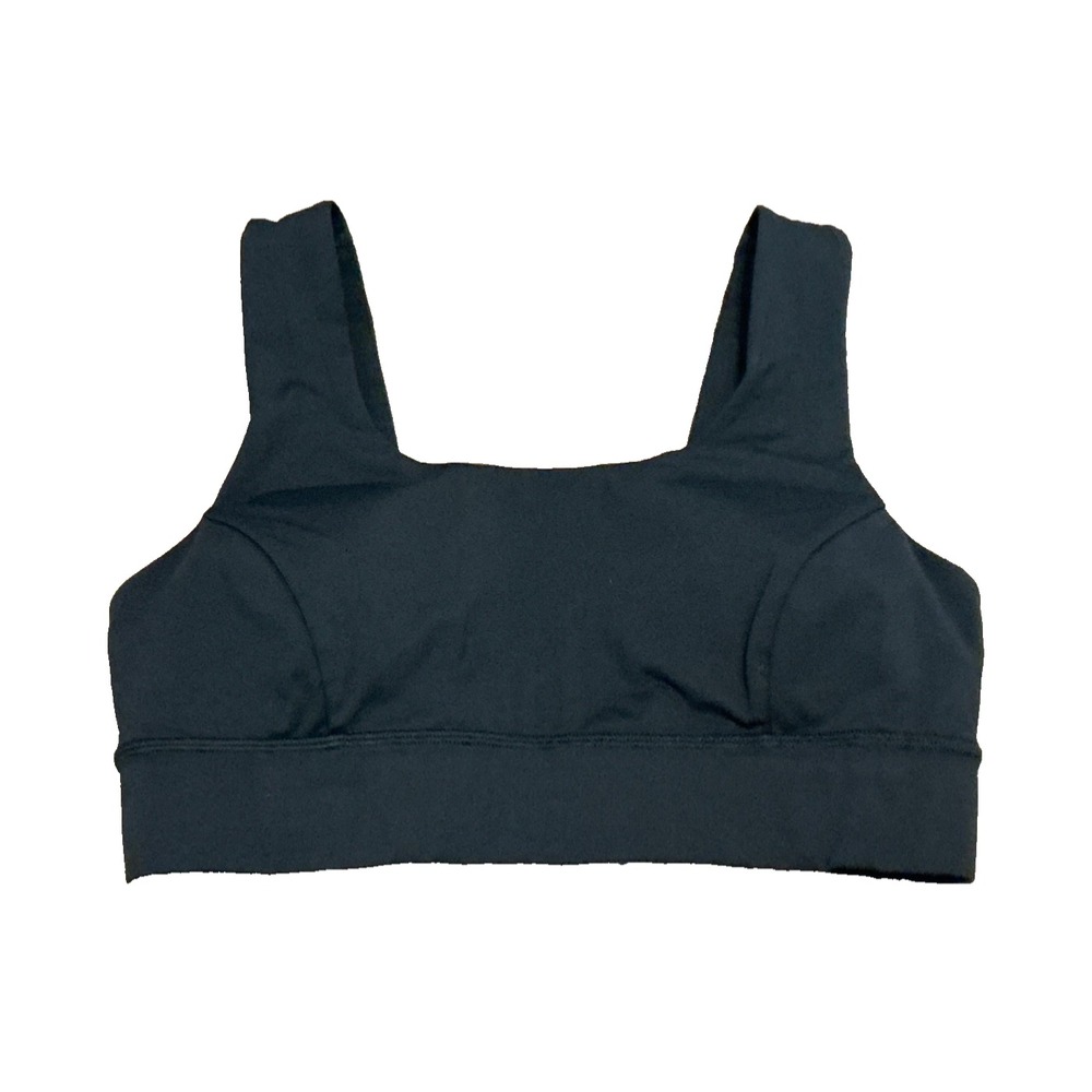 Lululemon Align Sports Support Bra Black Square Neck Size 8 B Cup Workout Sports